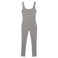 thumbnail image 6 of Eandarui Men's One Piece Stripes Athletic Jumpsuit Stretchy Soft Skinny Workout Bodybuilding Romper Dark Gray XXL, 6 of 7