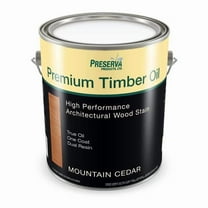 Preserva 1037697 1 gal Premium Transparent Matte Mountain Cedar Oil-Based Alkyd Penetrating Timber Oil - Pack of 4