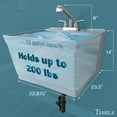 thumbnail image 2 of Tehila Wall Mounted Gray Utility Sink with Stainless Finish Pull-out Faucet, 2 of 9