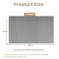 thumbnail image 2 of 4-Pack Rectangular 3D Wall Panels for Interior Wall Décor, Cement Gray with Concrete Texture, 24''x48'' Modern Wall Panels, Covers 31 Sq.Ft., for Living Room, Bedroom, Fireplace, Lobby, Hotel, 2 of 7