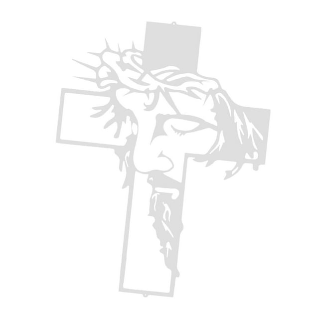 Estatua de Cristo resucitado, escultura de pared, colección de figuras de Jesús, adorno de fondo, decoración colgante para dormitorio, capilla, sala d Blanco
