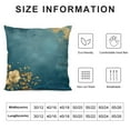 thumbnail image 5 of JRXY Short Plush Pillowcase 1 Piece Gold and Blue Abstract Art White, 5 of 5