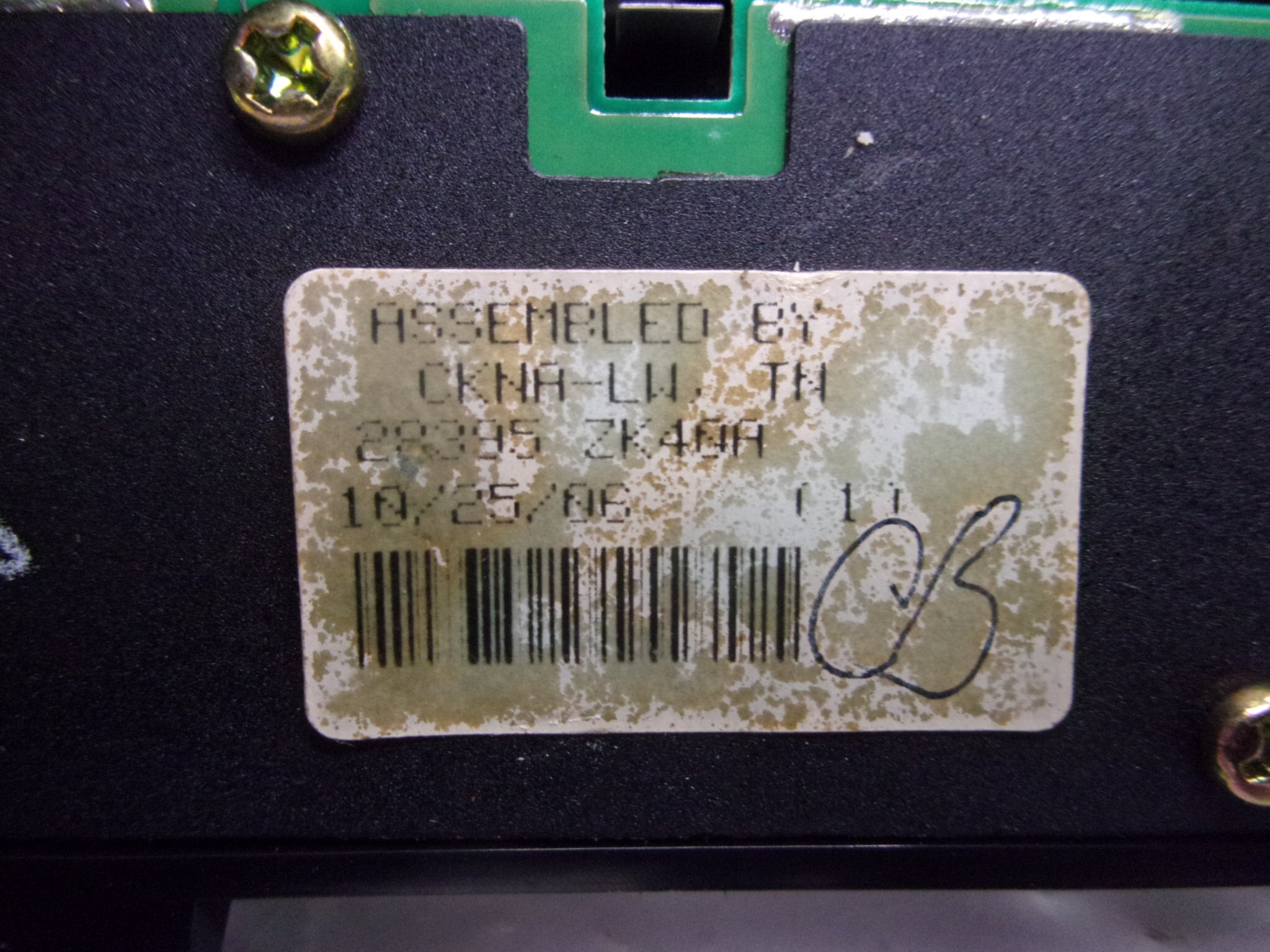 Pre-Owned 2007-2008 Nissan Maxima Navigation Radio Control Panel 28395ZK40A OEM - Verify Specific Vehicle Fitment In Description - (Good)