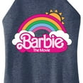 thumbnail image 3 of Barbie the Movie - Barbie Logo Rainbow - Juniors High Neck Tank Top, 3 of 5