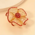 thumbnail image 3 of RSAMD Indian Big Flower Open Ring Luxury Inlaid Zircon Fashion Jewelry Gift for Women-Colorful, 3 of 8