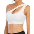 thumbnail image 4 of YouLoveIt Women's Seamless Sport Bra One Shoulder Sports Bra Women's Workout Push Up Yoga Bra Sports Crop Tops Fitness Gym Vest Underwear Workout Fitness Bra, 4 of 7