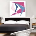 thumbnail image 2 of ARTCANVAS Mid-Century Modern Pink and Blue Boomerangs Canvas Art Print - Size: 36" x 36" (1.50" Deep), 2 of 9
