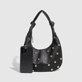 thumbnail image 5 of SPEKSEE Women's Studded Y2k Shoulder Bag Gold Studs Pebble Grain Faux Leather Hobo Handbags Daily Life Purses, 5 of 8