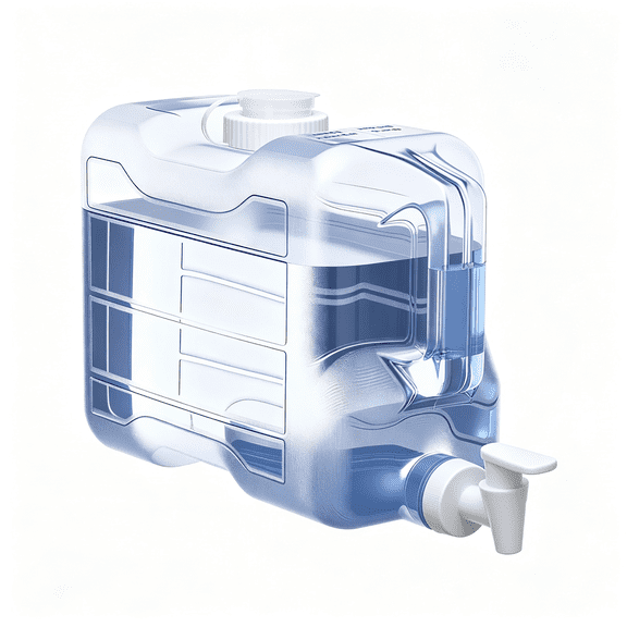 ACDANC 1Pcs 2 Gallon Fridge Water Dispensers Bottle with Leak-Proof Spigot and Convenient Handle Plastic Water Container Refrigerator Beverage Dispenser Jug for Party Cold Juice Drink Iced Tea