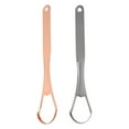 Tongue Scraper Double Glossy Original Color Single Adult Tongue Tongue Coating Scraper Oral Care