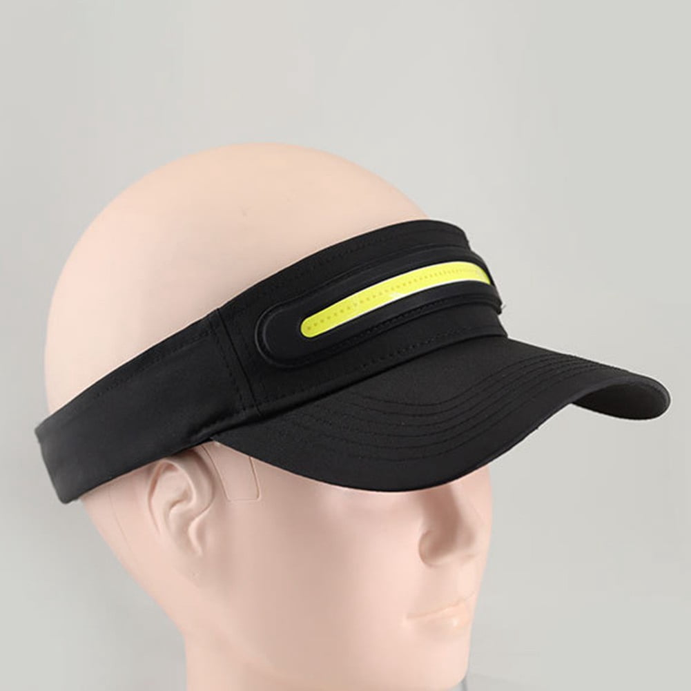 PASILI Glowing Headlight Hat Led Luminous Headlight Hat Sun Hat For Cycling Running