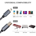 thumbnail image 2 of USB C to Midi Cable 6 Feet, Type C to USB B Midi Interface Cord for Samsung, Huawei Laptop, MacBook to Connect with Midi Controller, Midi Keyboard, Audio Interface Recording, 2 of 7