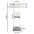 thumbnail image 6 of 46.1in Clear Acrylic Podium Floor Standing Church Lectern Podium Transparent Pulpit School Conference Podium, 6 of 20