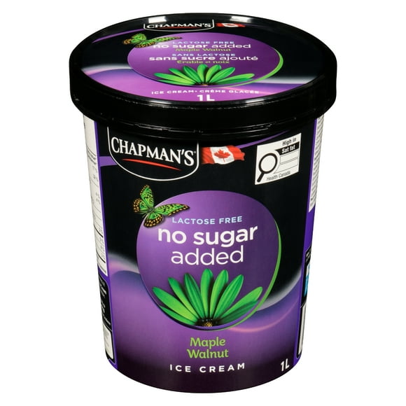 Chapman's No Sugar Added/Lactose Free Maple Walnut Ice Cream in a Tub 1L