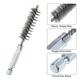 thumbnail image 4 of Uxcell 304 Stainless Steel Bore Brush Cleaning Twisted Wire Brush with Handle 1/4" Hex Shank for Tubes Ports Bearings Silver 14mm 5pcs, 4 of 6