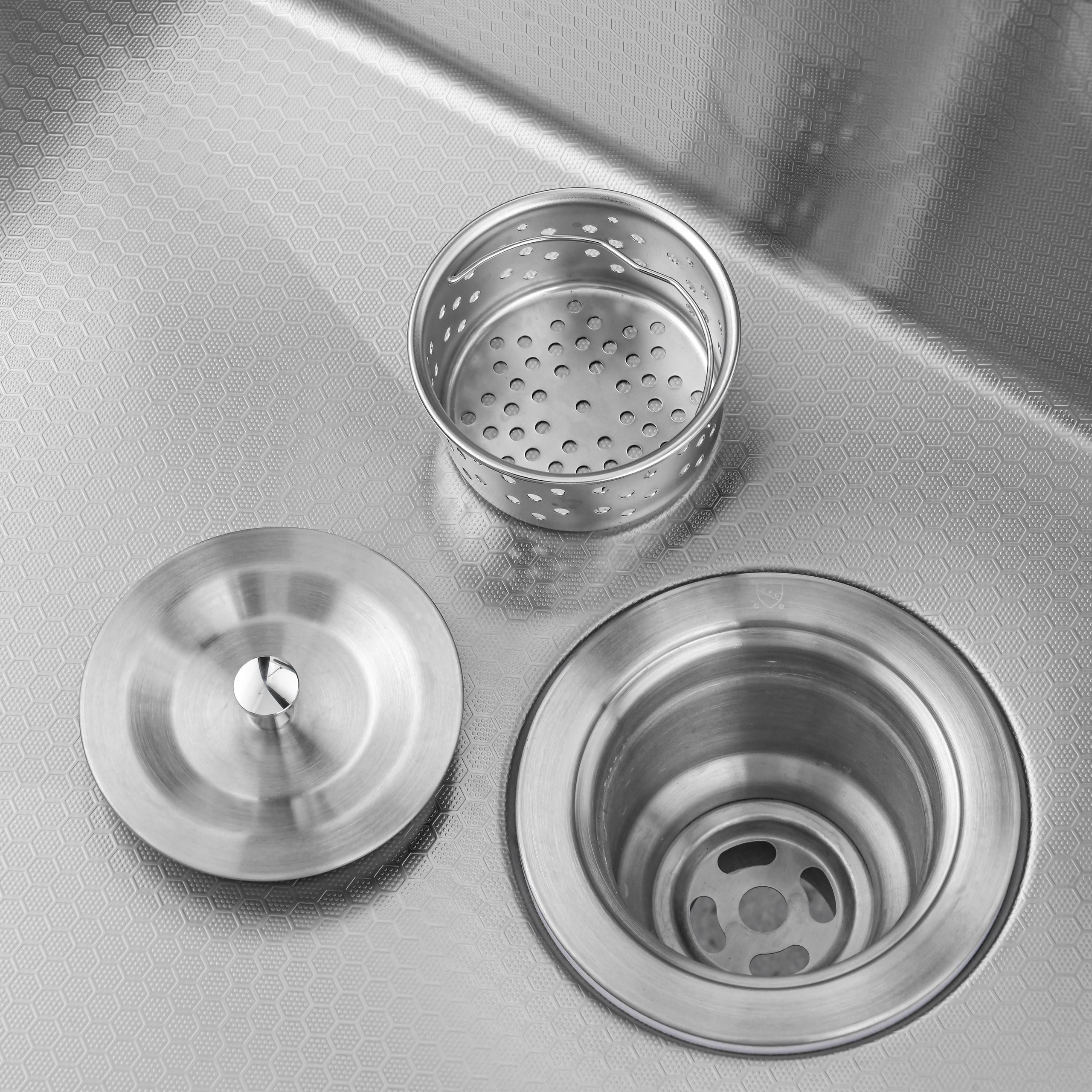 Pull-out Faucet Single Bowl Sink, Kitchen Vegetable Sink 304 30"x18" Whale Waterfall Sink Stainless Steel Dish Sink wIth Dishwasher Accessories Household Vegetable Washing Basin, Dark Gray