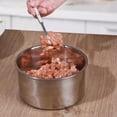 thumbnail image 7 of Small 6-Hole Low Profile Stainless Steel Meatball Maker, Hand Press Meatball Maker Tool, Portable Meat Ball Maker Tool, Mini Manual Meatball Mold for Home Kitchen Small Batch Cooking, 7 of 7