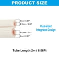 thumbnail image 2 of Pipe Insulation Foam Tube, Heat Preservation Insulated Foam Tubing for 1/4", 3/8" O.D. Mini Split Copper Line Set Water Pipes,6.56Ft(2m),White/Pink, 2 of 7