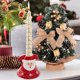thumbnail image 5 of Santa Claus Snowman Ceramic Candle Holders Festive Romantic Candle Holders Decor Candlelight Dinner Ambiance Accessory, 5 of 6