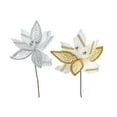 thumbnail image 1 of Rhinestone Poinsettia Pick (Asstd) - Set of 12, 1 of 4