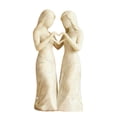 thumbnail image 2 of Pgyong Handmade Resin Sister Sculpture, Friendship Gift for Women, Elegant White Figurine Home Decor, Keepsake for Sister, Birthday Gift Idea, 2 of 9