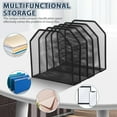 thumbnail image 3 of WHAMVOX Organizador De Archivos Para Escritorio En Metal Negro Con Ahorra Espacio, 3 of 6