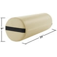 thumbnail image 3 of Saloniture Jumbo Round Massage Table Bolster Pillow Pad - 26 x 9 Inch - Cream, 3 of 7