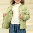 thumbnail image 5 of Spazoro Boys Quilted Bomber Jacket with Fleece Lined, Baseball Collar Long Sleeve Snap Closure Warm Winter Outerwear Coat Green Size 7-8, 5 of 7