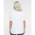 thumbnail image 3 of LAT B06938006 Women High-Low T-Shirt, White - Extra Large, 3 of 5