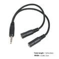 thumbnail image 2 of Soimiss Headphones Splitter Stereo Audio Adapter Headset Splitter Cable Random Color 1Set Back to School, 2 of 7