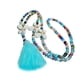 thumbnail image 2 of Bohemian Ethnic Boho Tassel Necklace Crystal Bead Necklace Nature Stone Butterfly Long Sweater Necklace for Women, 2 of 5