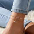 thumbnail image 1 of VAGZEB moda perla tobillera mujer tobillo pulsera playa imitación perla descalzo sandalia tobillera cadena pie joyería Tan Jianjun unisex, 1 of 2