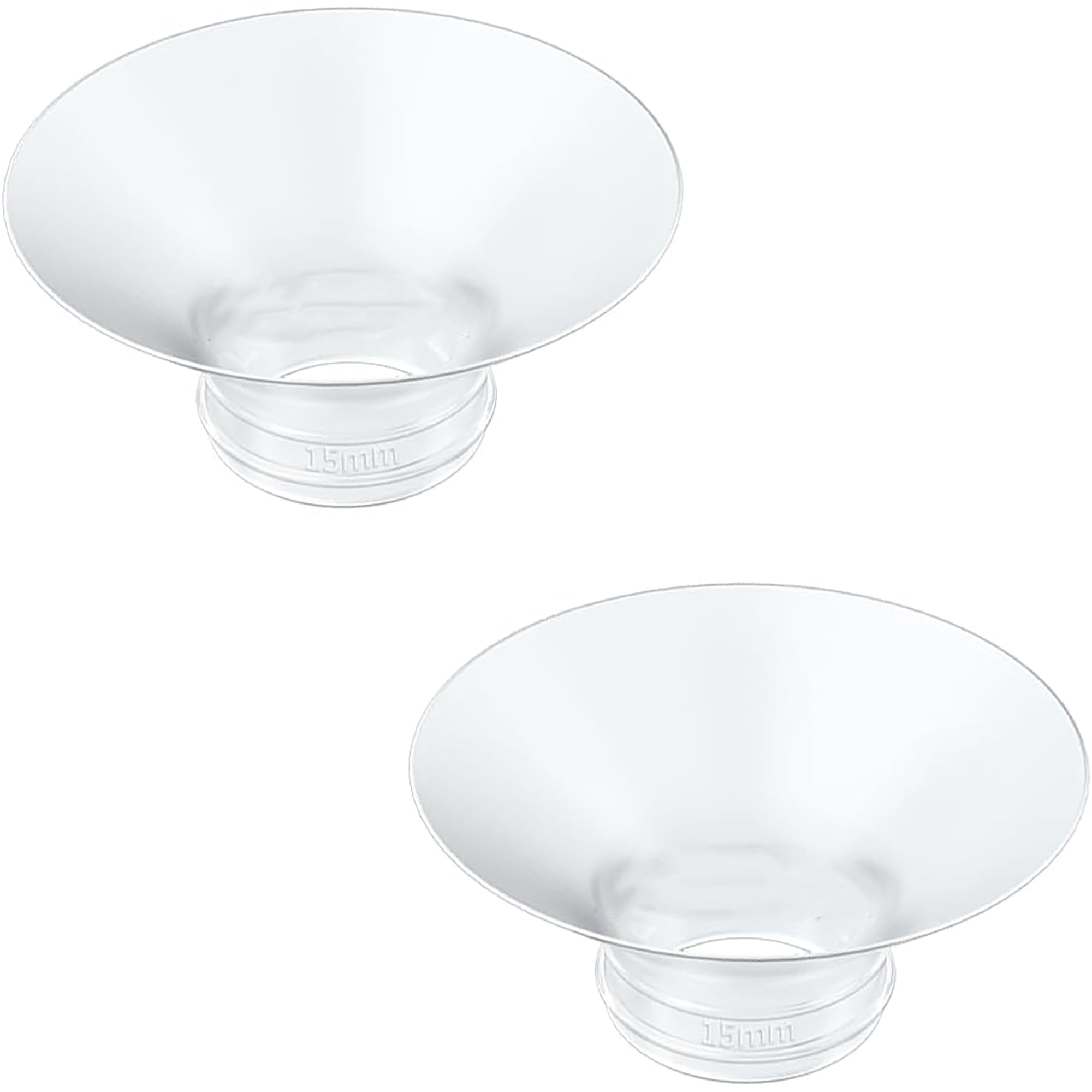 XIRQI Flange Insert 2Pcs 15Mm Compatible with M9/M6/M5/S12 Pro/V1 Pro/V2 Pro, /Medela/Elvie /Lansinoh Breast Pump 24Mm Shields/Flanges (2Pcs-15Mm)