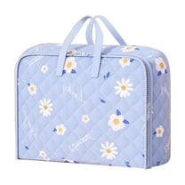 Oggfader Heavy Duty Waterproof Oxford Cloth Storage Bag, Foldable with Locking Zipper, Blue 55x40x25cm - Multipurpose for Clothes, Bedding, Travel & Laundry