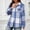 2-Multicolor, variant on Women's Flannel Plaid Shacket Fall Outfits Long Sleeve Button down Fleece Lined Shirts Coats with Pockets New Womens Jackets Fall Style B-6 Multicolor XXL