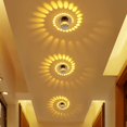 thumbnail image 1 of 3W Modern Design Recessed Round LED Hallway Downlight Lights Ceiling Spotlight Effect Adjustable Corridor Lamp Decoration Warm White 3000K ø55 mm, 1 of 5