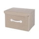 thumbnail image 4 of Contenedores de almacenamiento apilables Caja de almacenamiento Organizadores de armario de gran capacidad Tela Caqui 38cm, 4 of 9