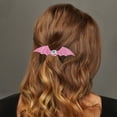 thumbnail image 2 of Unique Bargains 1 Pc Hair Clip Halloween Bat Wing Eyeball Hair Clips for Women Pink, 2 of 5