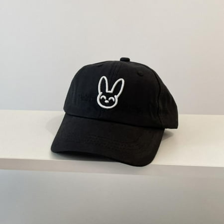 

Bullpiano Kids Boys Girls Baseball Hat Vintage Carttoon Bunny Embroidered Cap Children Snapback Summer Outdoor Sun Hats for Children 50cm