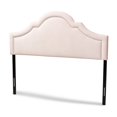 thumbnail image 1 of Baxton Studio Rita Velvet and Wood King Headboard in Light Pink, 1 of 6