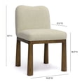 thumbnail image 3 of TOV Furniture Tiara Cream Performance Basketweave Fabric Dining Chair, 3 of 7