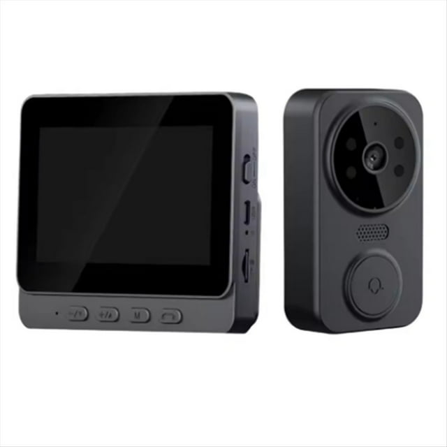Timbre Inalámbrico Digital con WiFi 2.4G, Visión por Infrarrojos, Pantalla IPS de 4,3 Pulgadas, Videoportero Inteligente, Cámara, Intercomunicador Bidireccional.