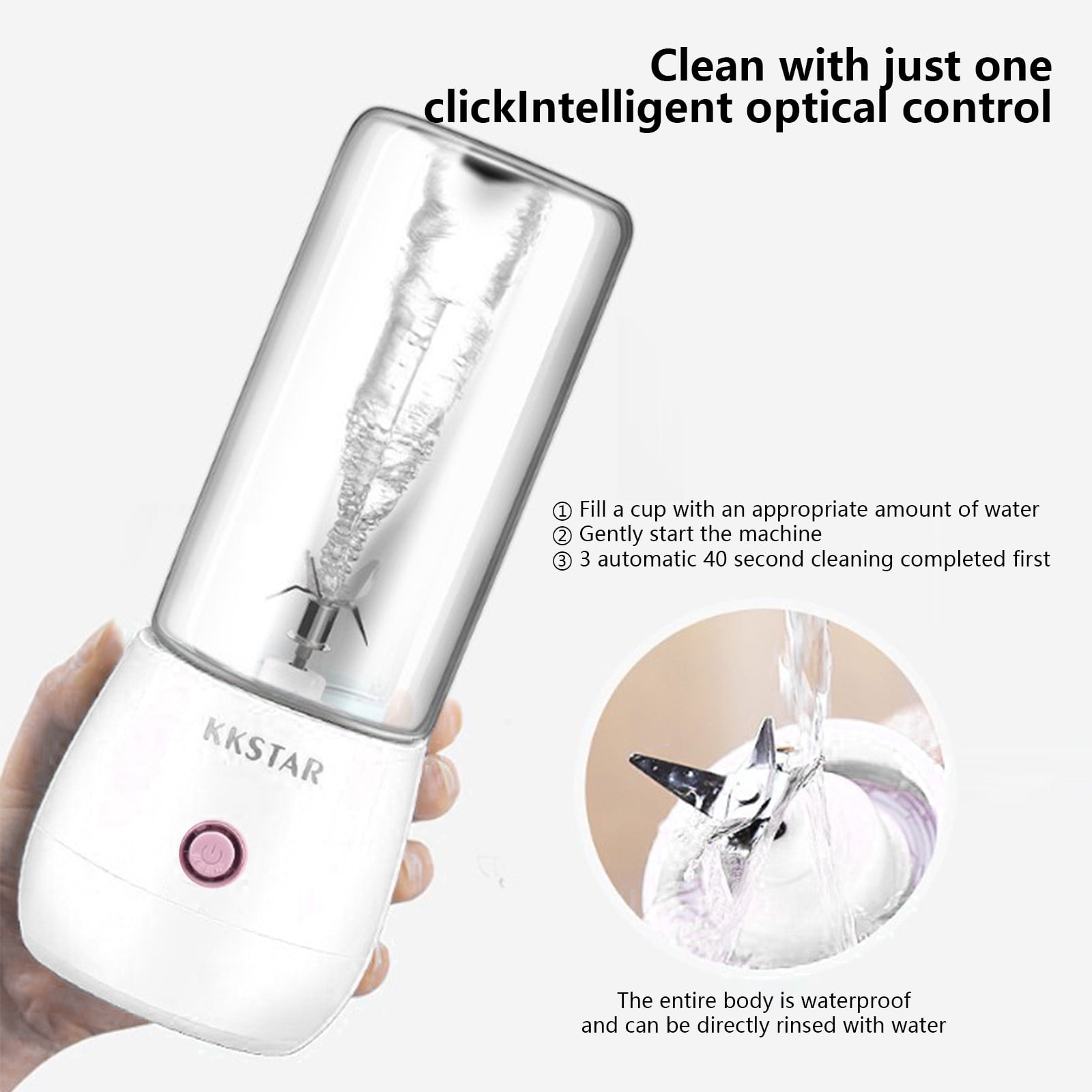 Tahtuvzn Storage and Organization Clearance! Portable Blenders, Size Juicer Cup for Shakes, Food Mixing Machine,USB Rechargeable with Six Slices, for Sports Travel and Outdoors, Gifts for family