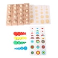 thumbnail image 4 of Juguetes Montessori de , Cilindro de Enchufe de Color, Clasificación, Juegos de de , Tablero de Rompecabezas, Juguete iños con CUTICAT juguetes de madera montessori, 4 of 8