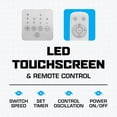 thumbnail image 6 of Open Box Hurricane 40 In Triple Action Air Enhancing Tower Fan and Diffuser, White, 6 of 12