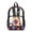 Basketball Lightning Star, variant on COEQINE Clear Book Bag for College Travel, 17 Inch See Through Large Backpack for Stadium, PVC Polyester Travel Backpack for Women, Casual Daypack for Work School, Elephant Rainbow Bubble