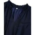thumbnail image 5 of Womens Short Sleeve V Neck Ruffle Elegant Mini Short Skirt Dresses, 5 of 7