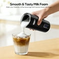 thumbnail image 6 of Auseo Milk Frother, 6-in-1 Electric Milk Steamer, Automatic Warm and Cold Foam Maker and Milk Warmer for Latte, Cappuccinos, Macchiato, Chocolate, Black, 6 of 9