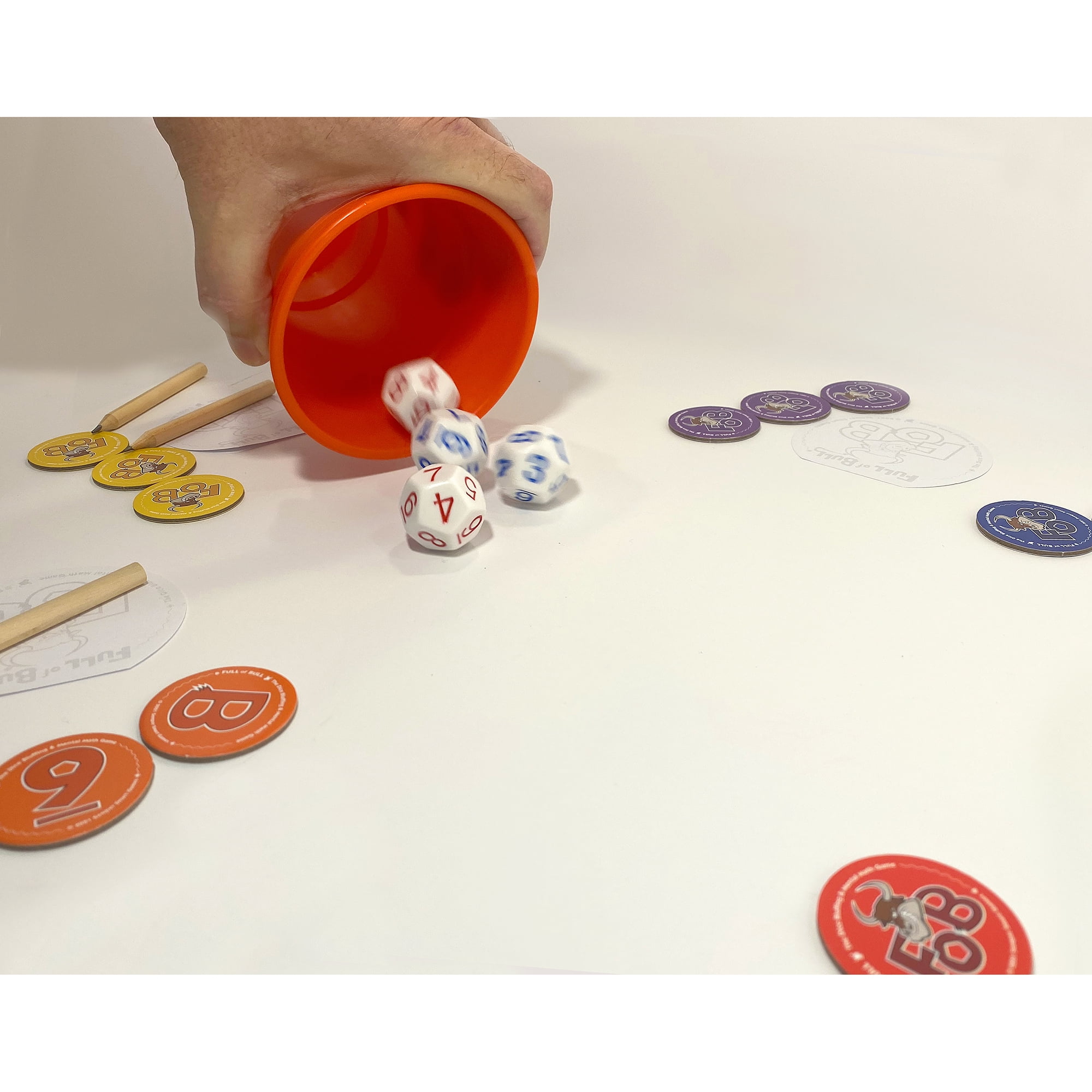 Full of Bull! - Hilariously Fun Kids Dice Bluffing & Mental Math Game, Critical Thinking, Ages 8+, 3-6 Players, 20-30 Min