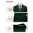 thumbnail image 5 of Beauty-Emily Men's Classic Double-Breasted Suit Set – Slim Fit Two-Piece Blazer & Pants with Gold Button Detail, Formal Business Suit for Office, Wedding & Events, 5 of 8